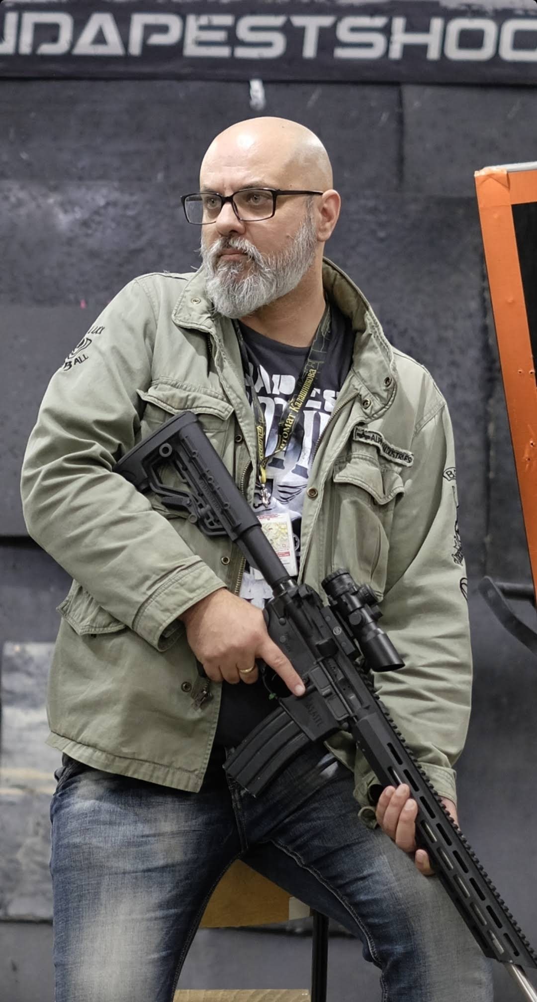 P.B. Harry at the range